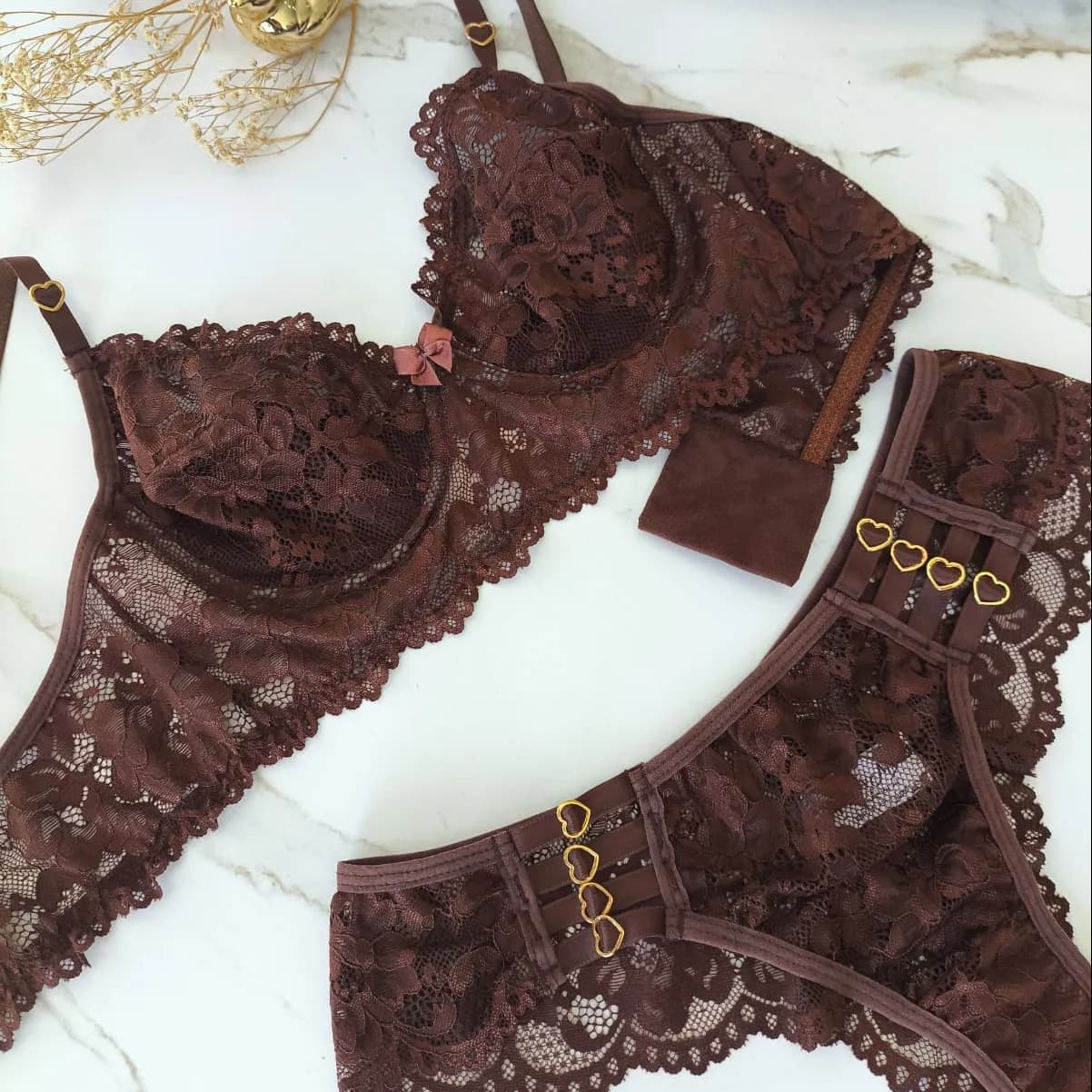 CONJUNTO SOFISTICADO ARO SEM BOJO TERRA
