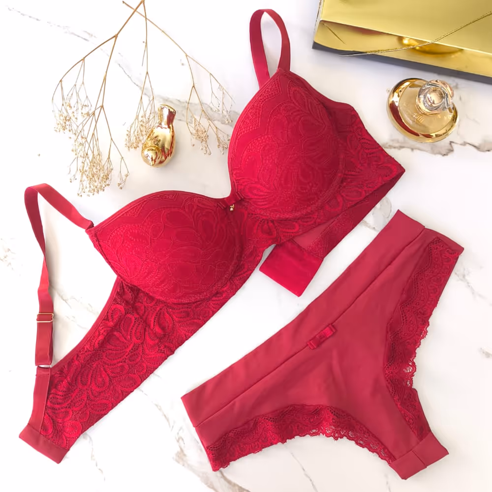 CONJUNTO PLUS SIZE REFORADO EM RENDA RUBI
